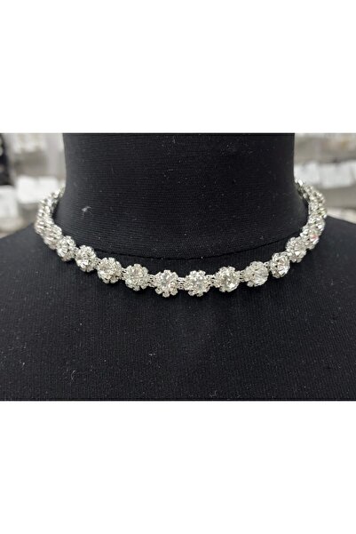 METİN BARIŞ Lolo Bijuteri Çanta LOLO0176 Choker Gümüş Kaplama Kararmaz Kolye