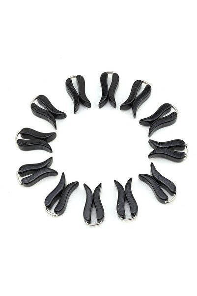 Hobi Dünya Toptan Siyah Lale Eşarp Şal Klipsi