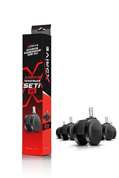 XDrive Premium 5'li Ofis & Oyuncu Koltuk Tekerlek Seti