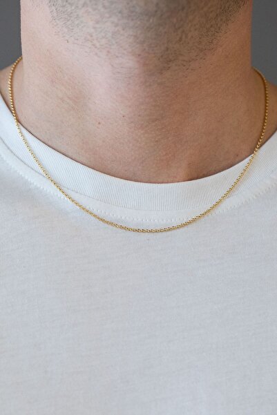 Uşaklıhafız kuyumculuk 14 Ayar Altın 55 Cm Doch Erkek Zincir Kolye