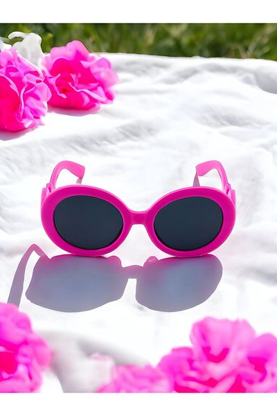 MACERATİ Uv400 1-10 Years Unisex Pink Children's Sunglasses