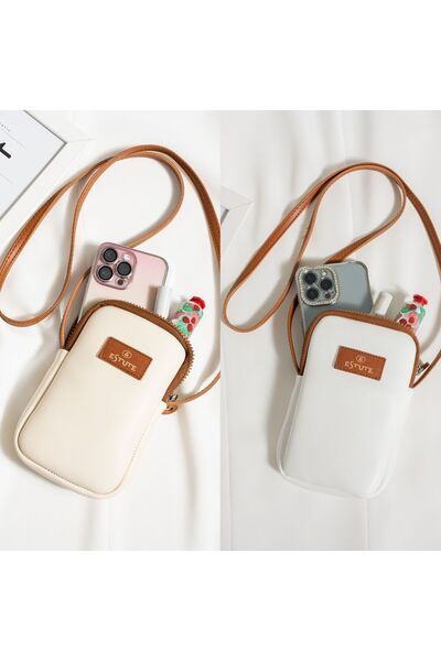 ESTUTE Unisex 2 Li Paket Telefon Luk Ayarlanabilir Çapraz Çanta