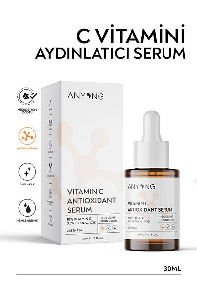 Anyong Vitamin C Brightening and Tone Equalizing Serum 30 ml / 10% Vitamin C & 0.5% Ferulic Acid