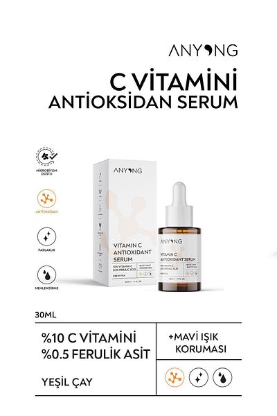 Anyong Vitamin C Brightening and Tone Equalizing Serum 30 ml / 10% Vitamin C & 0.5% Ferulic Acid
