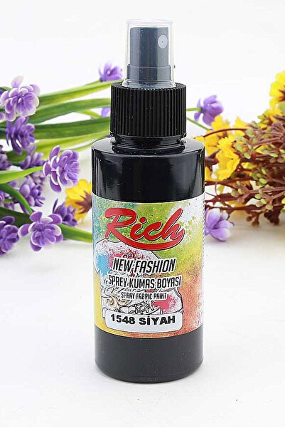 Rich Siyah 1548 New Fashion Sprey Kumaş Boyası