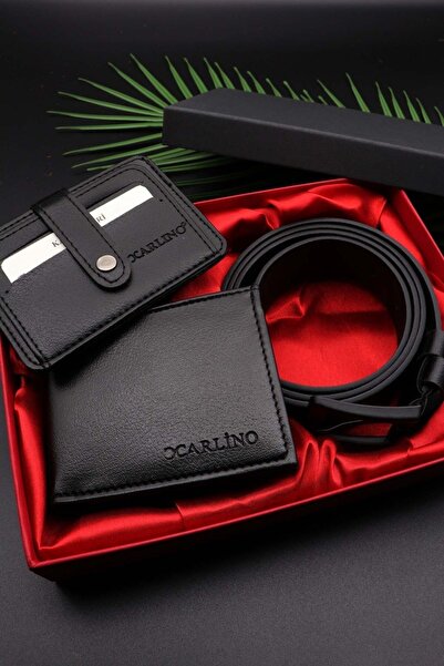 Northwatch Siyah Erkek Deri Cüzdan Ve Kemer Seti