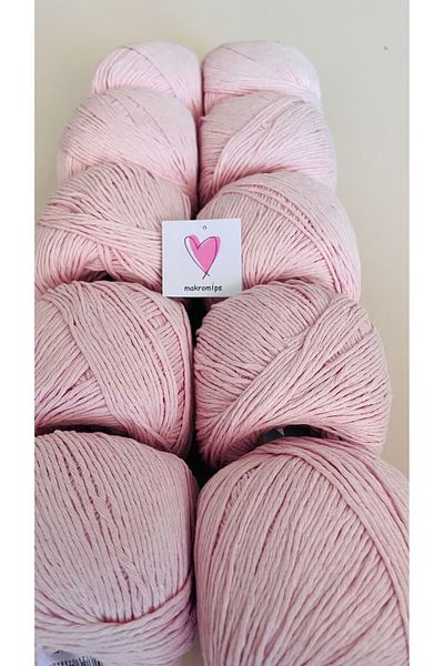 Makromİps Πολυτελές Amigurumi Punch Νήμα Baby Soft Cotton Πλέξιμο - 10 ΤΕΜ (50grx10) Νήμα Hobby