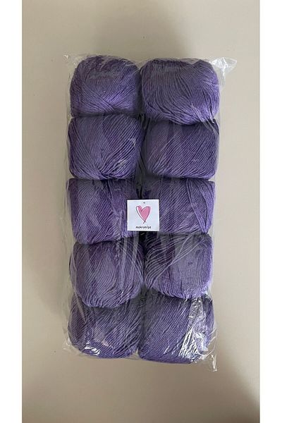 Makromİps Premium Amigurumi Punch Thread Baby Soft Cotton Knitted - 10 PCS (50grx10) Thread Hob