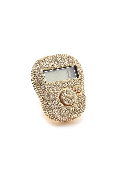 Hobi Dünya Gold Zirkon Taşlı Zikirmatik Tesbihmatik