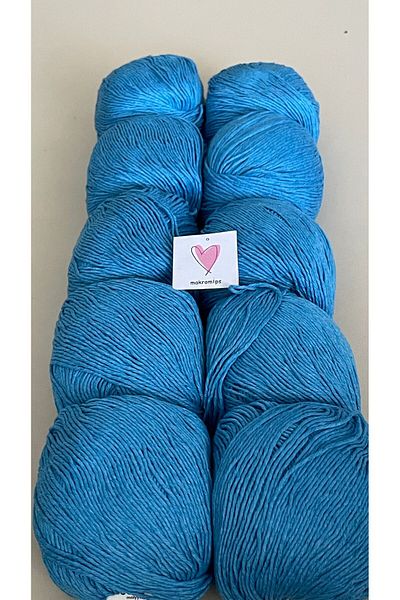 Makromİps Πολυτελές Amigurumi Punch Νήμα Baby Soft Cotton Πλέξιμο - 10 ΤΕΜ (50grx10) Νήμα Hobby