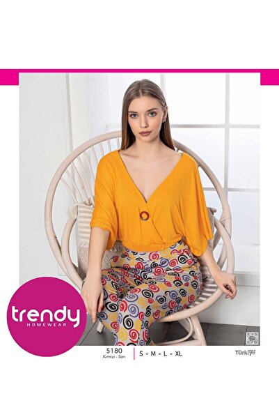 TRENDY KISA KOLLU PİJAMA TAKIMI