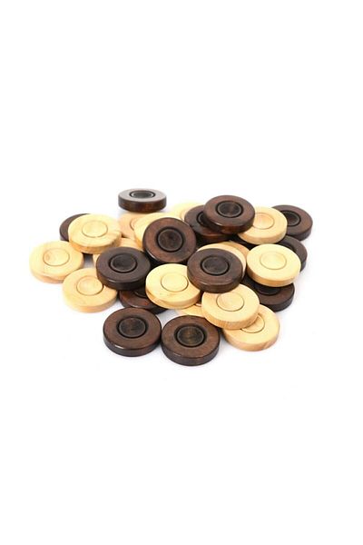 megame Wooden Backgammon Scale Boxwood Backgammon Scale Large Size 35 mm Wooden Backgammon Scale