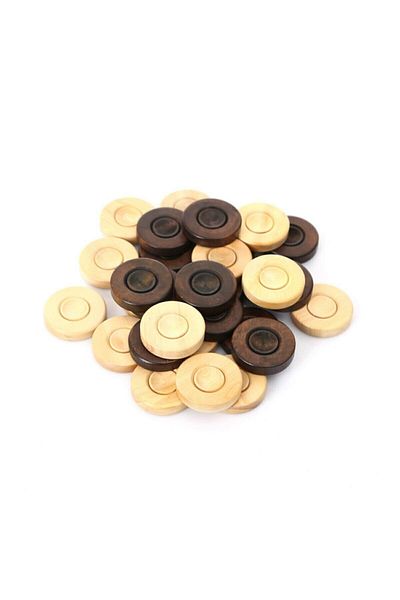 megame Wooden Backgammon Scale Boxwood Backgammon Scale Large Size 35 mm Wooden Backgammon Scale