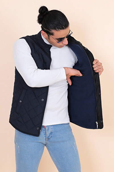 HeviStor Чоловічий жилет - з капітоне, флісом, блискавкою та підкладкою HevisStor.00022