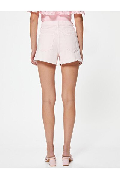 Koton Mini Frayed X Denim Shorts