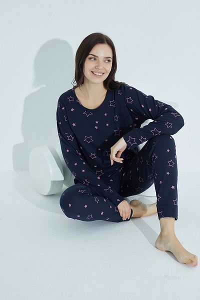 WAYNAP Set de pijamale pentru damă cu model Crew Neck - Waynap 954