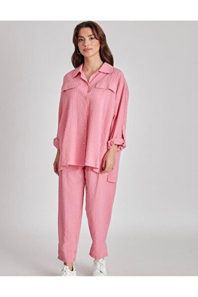 gül sezgin butik Set dublu pentru femei Fast pery roz Pitikareli