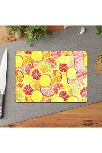 DreamHomes لوح تقطيع زجاج جريب فيت ليمون 25*35