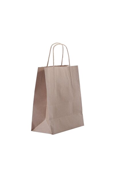 DEPPOSITE كيس ورق كرافت بمقبض ملتوي 25 عبوة 25x12x31