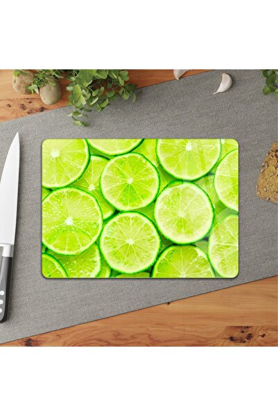 DreamHomes لوح تقطيع زجاج 25*35 - نضارة الليمون