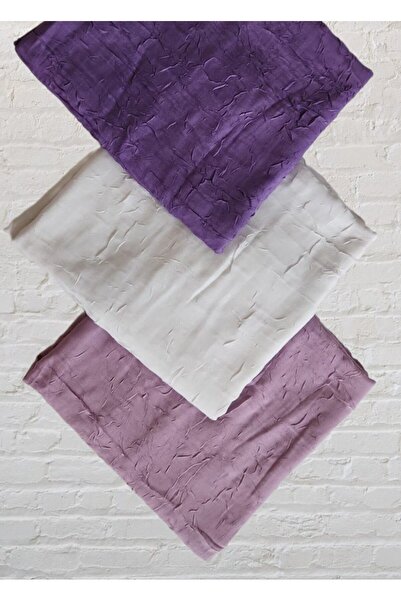 Huzurlu İpek BAMBU KRAŞ  ŞAL 3'LÜ SET