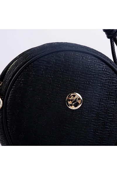 Nas Bag Model 1362 - Mâner și geantă de mână din paie neagră, geantă de umăr cilindru