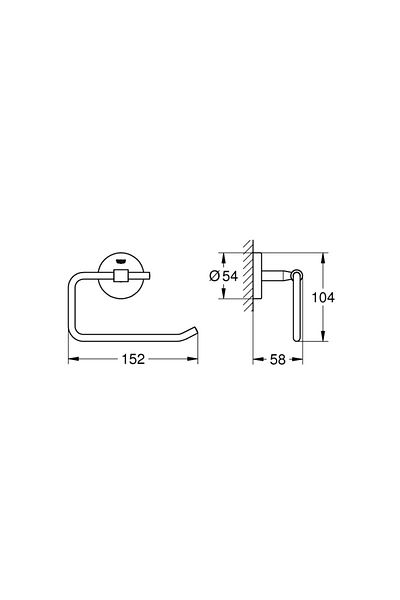 Grohe Baucosmopolitan Toilet Paper Holder -40457001