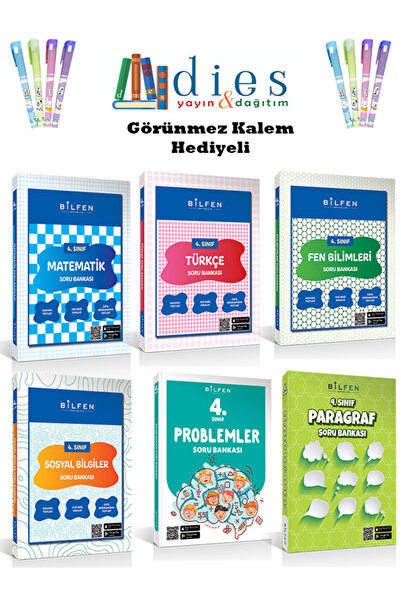 Bilfen Yayıncılık Bilfen Yayınları 4. Sınıf Matematik-Türkçe-Fen-Sosyal-Parag...