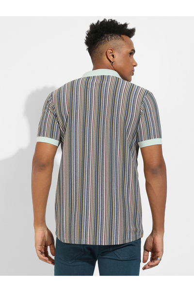 Campus Sutra By Styli Contrast Knitted Button Down Shirt