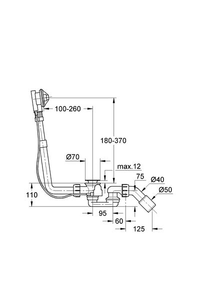 Grohe Talento Tropleni Bathtub -28939000