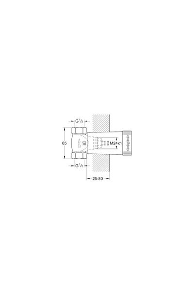 Grohe Built-in Stop Valve Inner Body Sink Faucet 1/229811000