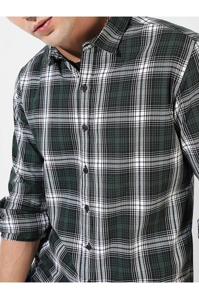 Campus Sutra By Styli Tartan Plaid Cotton Shirt