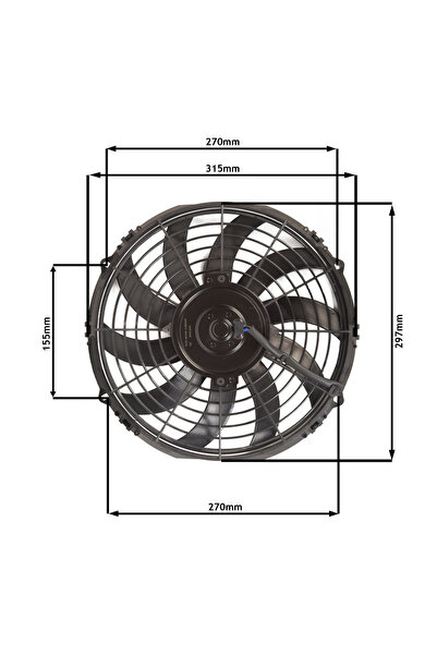 STAR MOTOR COMPANY 11 İNÇ 80 WAT 24 VOLT EMİCİ FAN