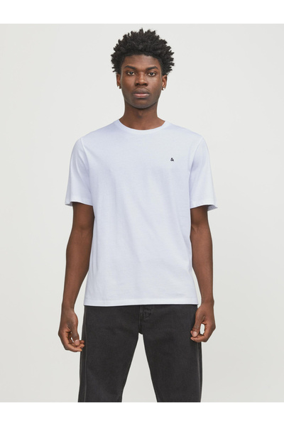 Jack & Jones Solid Crew Neck T-Shirt with Logo Detail