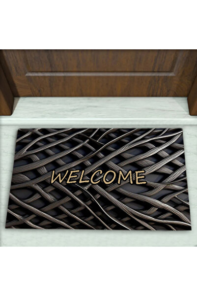 Colorix Carpet Üç Boyutlu (3D) Desenli Dekoratif Kapı Önü Paspası No: 1751
