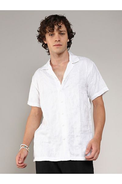Campus Sutra By Styli Embroidery Pattern Regular Shirt with Buttons