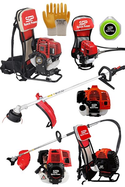 Spech Power Teknoloji 2.4 Hp Sırt Tipi Turbo Benzinli Motorlu Ot Çalı Tırpanı...