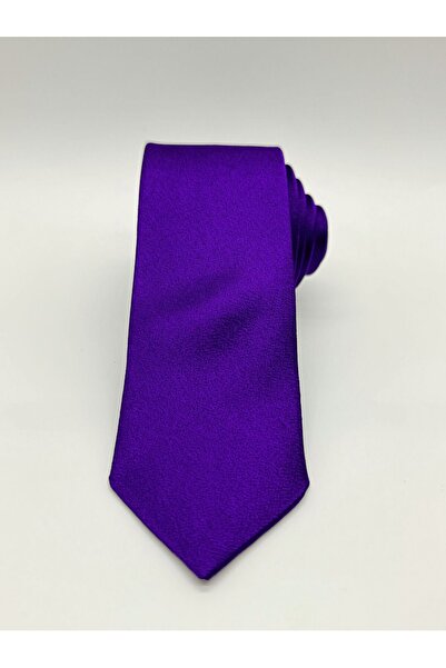 HARES Limited Edition Purple Abraham Fabric Handmade Tie & Handkerchief