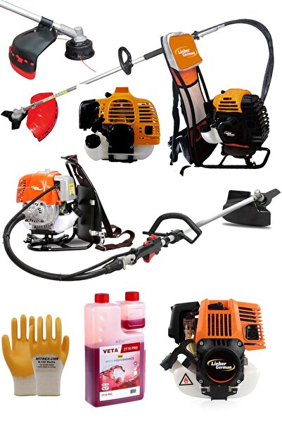 Lieber German Teknoloji 2.4 Hp Sırt Tipi Turbo Benzinli Motorlu Ot Çalı Tırpa...