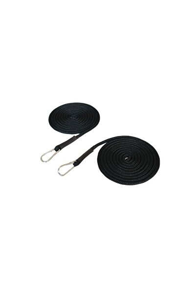 Drop Pilates Reformer Halat - Ip Siyah 1 Çift