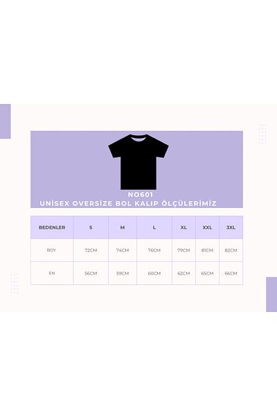 NO 601 Λευκό Unisex Oversize T-Shirt - Purple Brooklyn Written