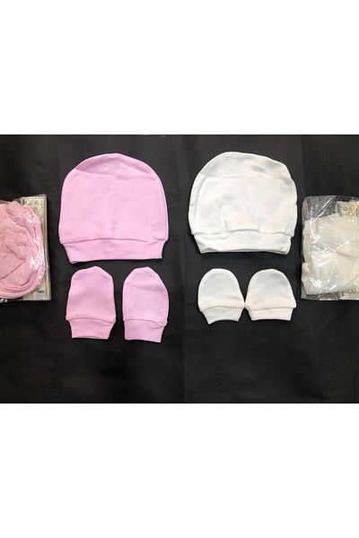 Pearly 2 Pack 6 Piece Baby Hat and Gloves Set