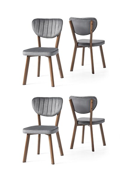 Erezogulları Mobilya Star Demir Mutfak Sandalyesi 4 Lü Set