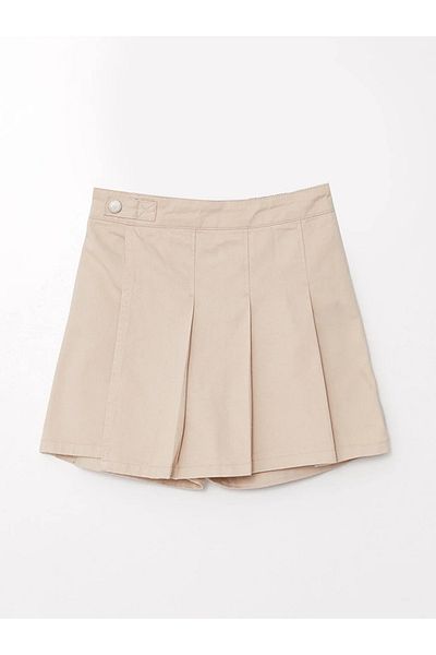 LC Waikiki Girl's Short Skirt - Elastic Waist, Pleated LORD