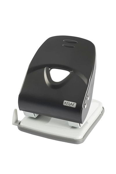 KRAF Hole Punch 160g Black 40 Sheets
