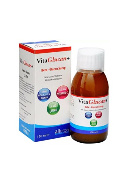 Allergo Vitaglucan Beta Glucan Vitamin Şurup 150 ml