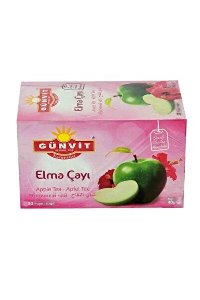 Günvit 20 كيس شاي فاكهة التفاح المطلي