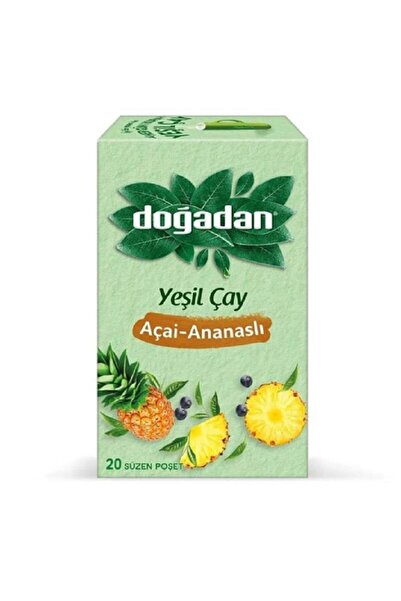 Doğadan كوب شاي بارد ناعم مع شاي أخضر على شكل أناناس - هدية