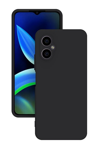 omix X3 Uyumlu Kılıf Kamera Korumalı Silikon Zore Biye Arka Kapak Siyah