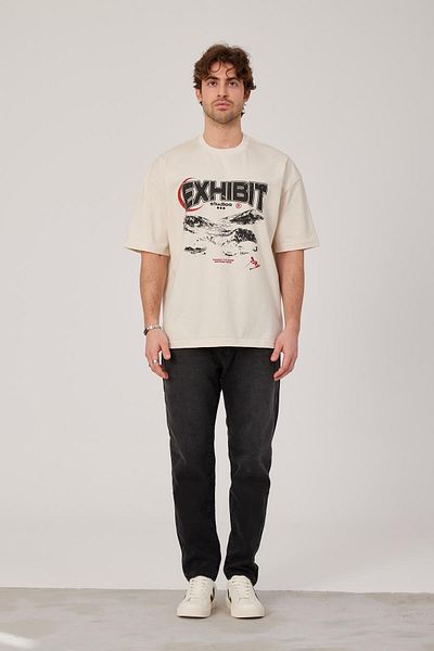 NOMARC Exhibit Printed Ecru T-shirt